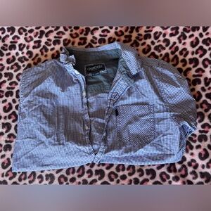Cherokee Blue and White Gingham Shirt